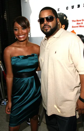 The Longshots - Ice Cube on the red carpet with co-star Keke Palmer on August 20, 2008, at the Majestic Crest Theatre, in Westwood, California. (Photo: Frazer Harrison/Getty Images)