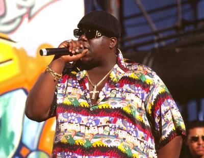 The Notorious B.I.G. Featuring Mary J. Blige and Faith Evans – 'One More Chance/Stay With Me (Remix)' - New lyrics, a new chorus and a different beat from the original helped Biggie launch this song onto the charts and into our hearts.&nbsp;(Photo: Chris Walter/WireImage)