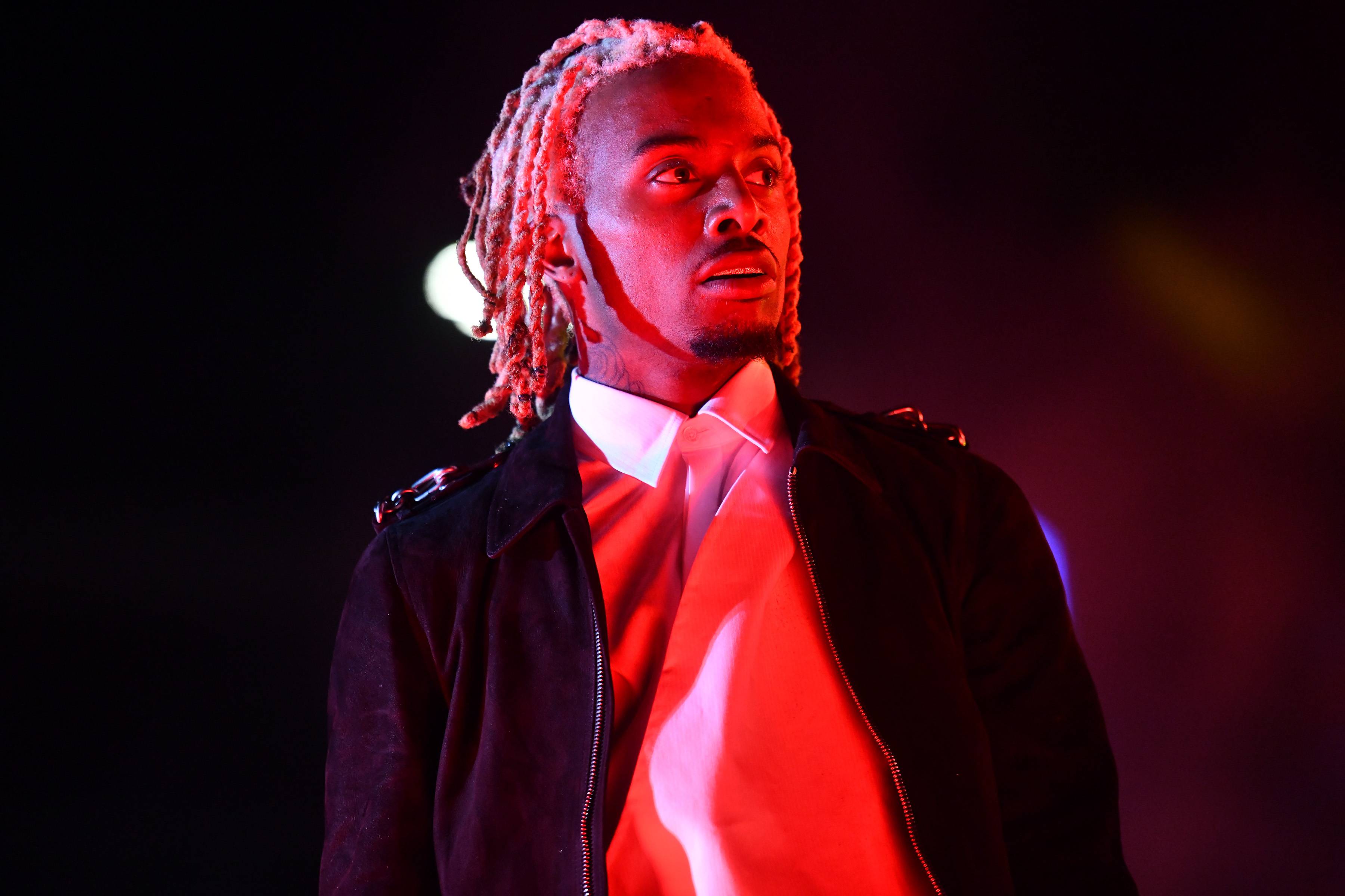 LOS ANGELES, CALIFORNIA - DECEMBER 14: Rapper Playboi Carti performs onstage during day 1 of the Rolling Loud Festival at Banc of California Stadium on December 14, 2019 in Los Angeles, California. (Photo by Scott Dudelson/Getty Images)