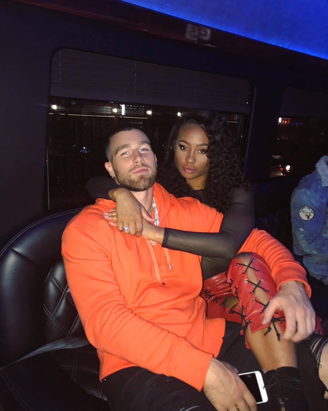 Travis Kelce And His Girlfriend Kayla Nicole Were Boo'd Up At Game