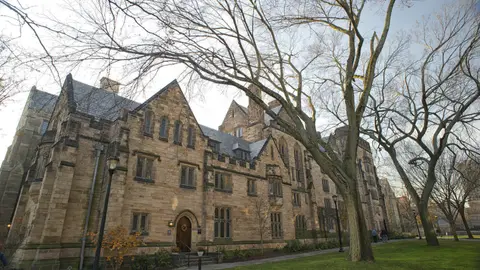 Calhoun College part of Yale University built in 1933, in collegiate gothic style architecture.