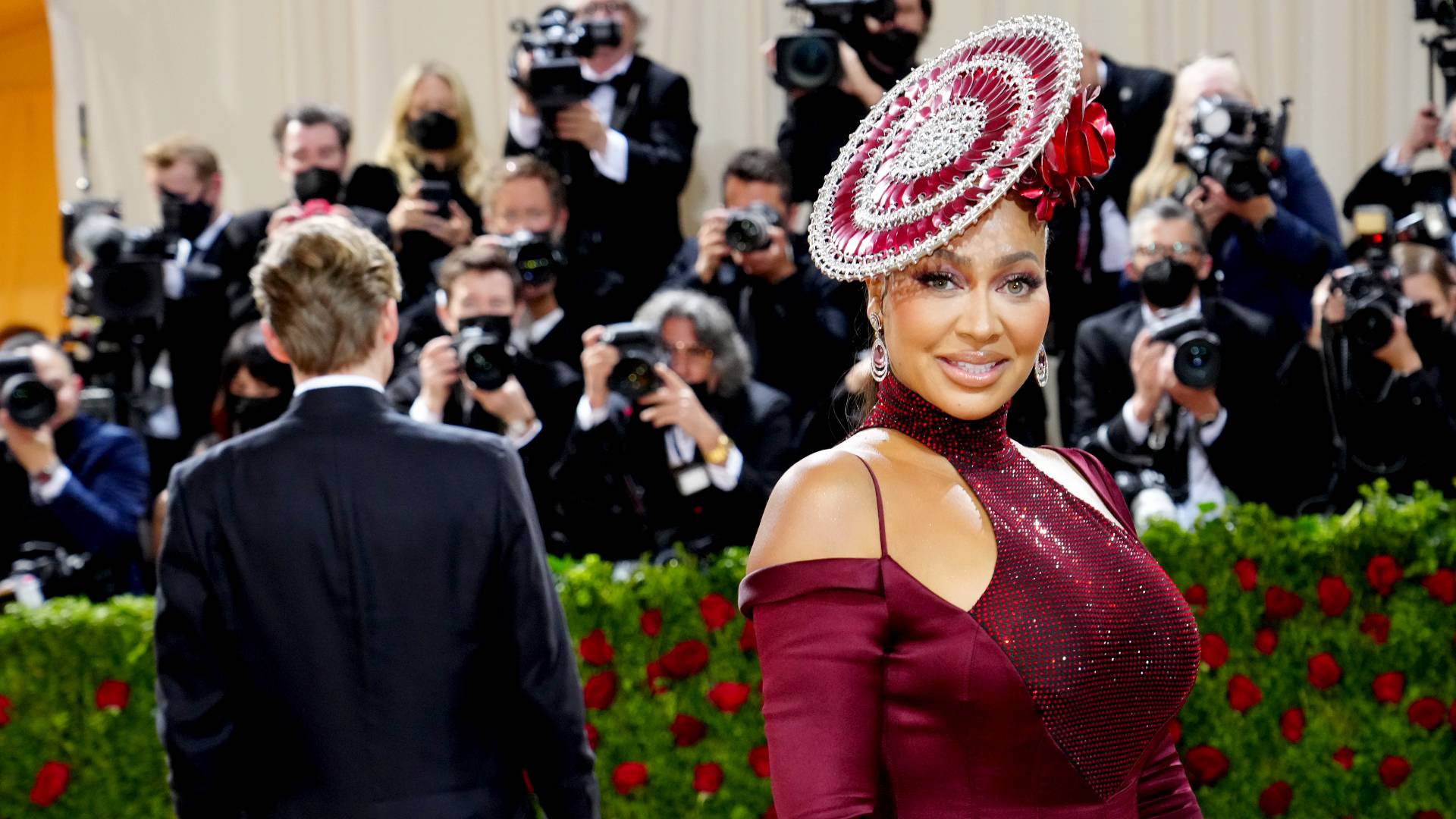 2022 MET Gala La La Anthony Shows Lots Of Skin In A Cut Out LaQuan Smith Gown With A Bold Sexy Slit News BET