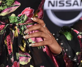 2017: LeToya Luckett&nbsp; - LeToya Luckett&nbsp;instantly became our nail inspiration when we spotted the singer rocking this French manicure with gold flake details. (Photo by C Flanigan/Getty Images) (Photo by C Flanigan/Getty Images)