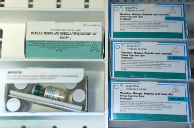 Recent US Measles Outbreak Reaches 100 - The recent measles outbreak has reached 102 people, says the Centers for Disease Control and Prevention. The highly publicized outbreak, which has been linked to Disneyland, mostly occurred among those who were not vaccinated from the disease, Health Day reported. A disease that was once eradicated, measles has made a comeback with 600 cases reported in 2014.&nbsp;(Photo: AP Photo/Damian Dovarganes)