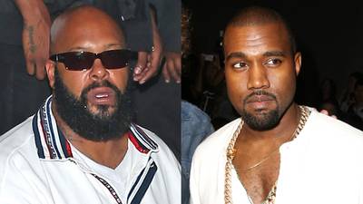 Gold Digger - It’s obvious that Suge should avoid pre-VMA parties at all costs. Back in 2005, he was shot in the leg and then sued Kanye West and the club’s owners claiming they didn't take the necessary security precautions. Suge didn’t get that million he was hoping for but reportedly they worked out an agreement behind the scenes after the case was dismissed.(Photos from left: Devone Byrd/ PacificCoastNews.com, Chelsea Lauren/Getty Images for Mercedes-Benz Fashion Week Spring 2014)