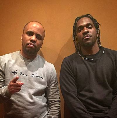 Consequence and Pusha T - After four years of beefing with Kanye West, Pusha T&nbsp;and various other members of G.O.O.D. Music, Consequence posted this flick to Instagram and revealed to HipHopWired,&nbsp;&quot;Pusha and I deaded everything, and we creatively vibed with Kanye for this new LP.?(Photos from left: Bennett Raglin/BET/Getty Images for BET, John Ricard / BET)