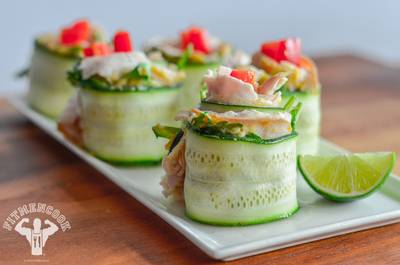 Zucchini Cucumber Rolls&nbsp; - Try these zucchini cucumber rolls for a new take on the sandwich.&nbsp;   (Photo: Kevin Curry)