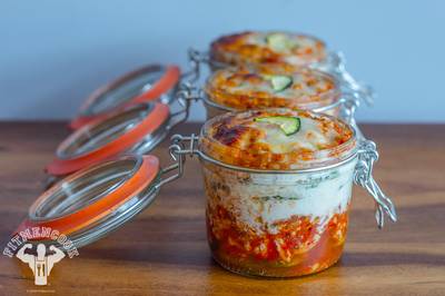 Lasagna&nbsp;a With a Twist&nbsp; - Zucchini lasagna. Placing the lasagna in mason jars means automatic portion control, perfect for meal prep and packing food ahead of time. Just grab and go! &nbsp;&nbsp;  (Photo: Kevin Curry)  &nbsp;