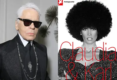 Karl Lagerfeld - We want to know what the heck Karl Lagerfeld was thinking when he used model Claudia Schiffer, who is German, for a 2013 ad campaign and made her up in yellow face (for an Asian look) and blackface with a ‘fro. (Photos from left: Victor Boyko/Getty Images, Stern Fotografie Magazine)
