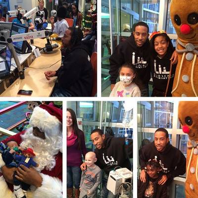 Ludacris - Luda spread some holiday joy with his Ludacris Foundation as he stopped by the Children's Hospital in Atlanta, bringing gifts, coats, smiles and laughs. The ATL MC has a huge heart ? he made the experience a two-day event.&nbsp;(Photo: Ludacris via Instagram)