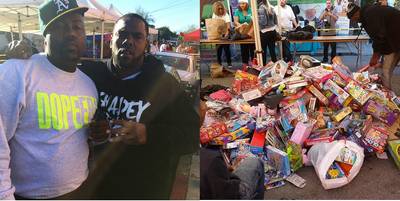 Mistah F.A.B. - Mistah F.A.B.&nbsp;continued to hold it down for The Bay as he held his annual Toys For Joy Give Away. Keak Da Sneak was just one of the volunteers who came out and showed love for the youngstas as they collected literally thousands of toys.He tweeted, &quot;My brother&nbsp;@therealkeakdasneak&nbsp;came thru with hella toys!!! #TEAMGIVEBACK&nbsp; THE HOOD WAS CRACKING&quot;(Photo: FABBYDavisJr via Instagram)