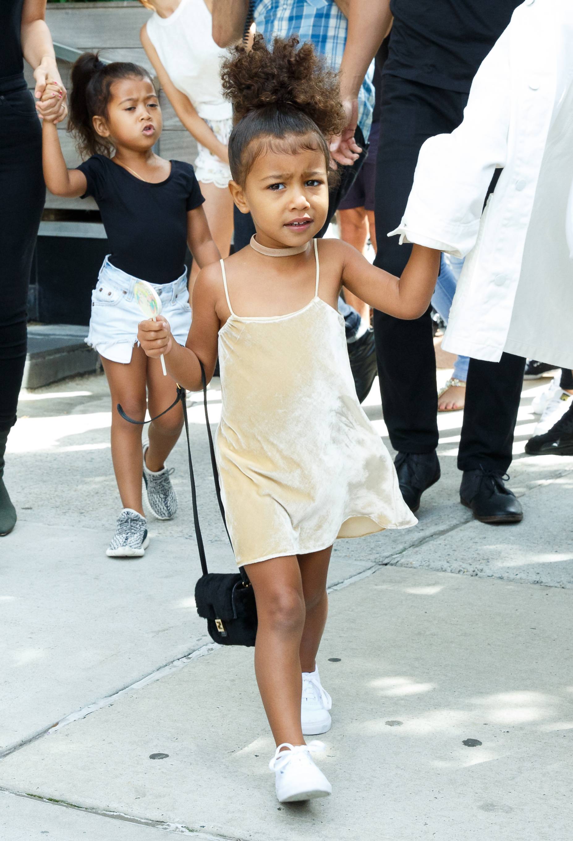 North West Carries a Mini Louis Vuitton Bag in New York