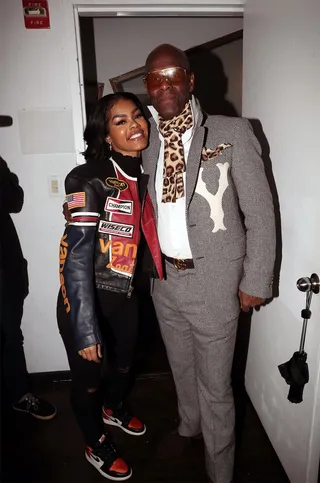 Teyana Taylor and Dapper Dan - Teyana Taylor and Dapper Dan were posted up with A$AP Rocky at the 'Stoop Talk' event powered by AT&amp;T. (Photo: Johnny Nunez/WireImage)