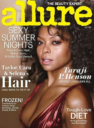 Curly Cues - The actress was bare-faced and real in the July 2015 issue of Allure. She sounded off on her work ethic and how she did hair in college for $20 a head to make ends meet.  “I come from a family of hard workers…Oh, yeah, I knew how to hustle and make money. We used to do wet sets…. I bought a hooded dryer, and I had my box of rollers. I could have gone to jail; I had no license whatsoever. But it was just my friends. They were like, ‘Girl, hook me up.’”  (Photo: Allure Magazine, July 2015)