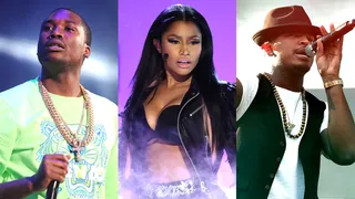 Taking the Stage  - Nicki Minaj, Meek Mill, Zendaya and more are coming to rock the stage in a big way for the 2015 BET Awards Sunday, June 28 8P/7C! (Photos from left: Brad Barket/Getty Images, Ethan Miller/Getty Images, Kevin Winter/Getty Images For 102.7 KIIS FM's Wango Tango)