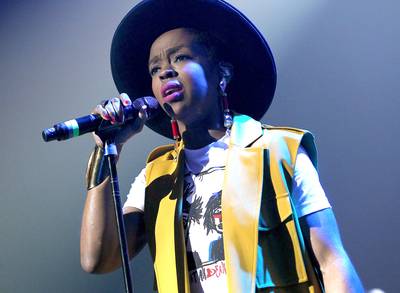 Got 'Em! - Surprise! Lauryn Hill drops by to celebrate Jay Dee.(Photo: Leon Bennett/BET/Getty Images for BET)