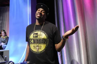 Play That Music - DJ Q45 at 106 &amp; Park, April 23, 2012.&nbsp;(Photo: John Ricard / BET)&nbsp;&nbsp;&nbsp;&nbsp;&nbsp;