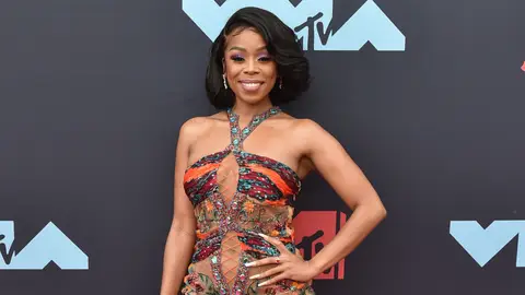 Reality TV Star Shay Johnson attends the 2019 MTV Video Music Awards red carpet at Prudential Center on August 26, 2019 in Newark, New Jersey. 
