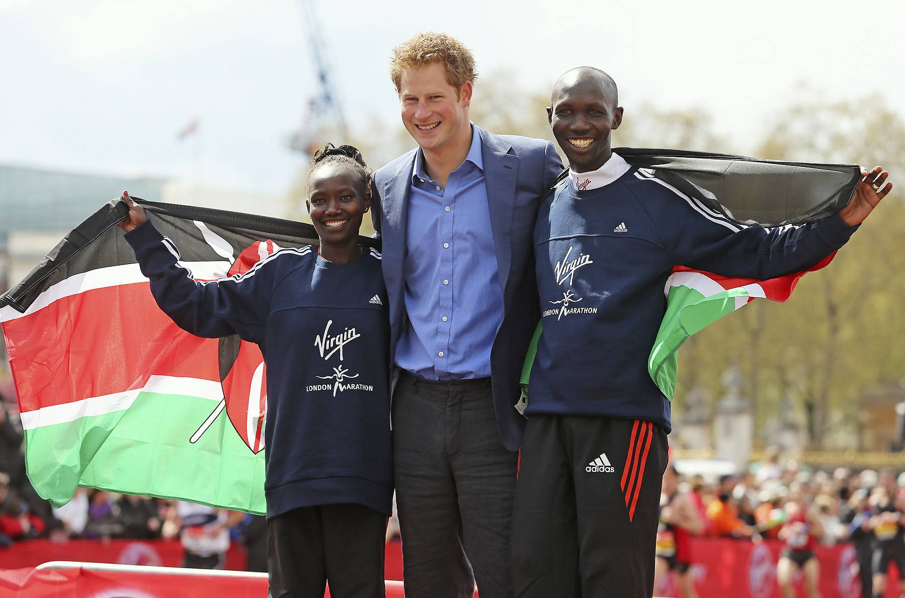 Kenyans Sweep London&nbsp;Marathon - Just months ahead of the 2012 Summer Olympic Games, Kenyans Wilson Kipsang and Mary Keitany sprinted to victory at the London Marathon Sunday. Kipsang, the second-fastest marathon runner ever, won the 26.2-mile race for the first time, and Keitany defended her title, winning in 2 hours, 18 minutes and 37 seconds.(Photo: REUTERS/Eddie Keogh )