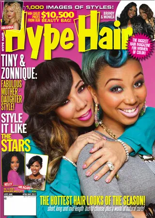 Tiny and Zonnique on Hype Hair - Tameka “Tiny” Harris and her 16-year old daughter Zonnique cover the current issue of Hype Hair magazine just in time for Mother's Day. The mother/daughter duo is looking absolutely adorable on the cover of the women's hair magazine.&nbsp;   (Photo: Courtesy Hype Hair Magazine)