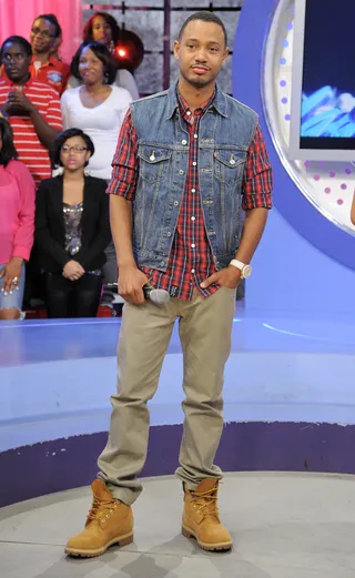Posted - Terrence J at 106 &amp; Park, April 20, 2012. (Photo: John Ricard / BET)