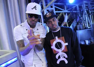 Pluto Chillin' - Future with DJ Spin King at 106 &amp; Park, April 20, 2012. (Photo: John Ricard / BET)