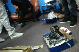 Wow - Sneakers for Future in the green room at 106 &amp; Park, April 20, 2012. (Photo: John Ricard / BET)