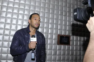 Soul - John Legend in the green room at 106 &amp; Park, April 19, 2012. (Photo: John Ricard / BET)