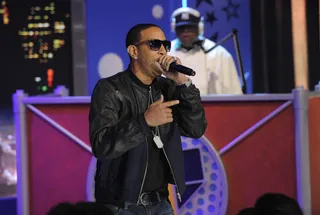 Lets Get It - Ludacris performs his rap on John Legend's " Tonight (Best You Ever Had)" at 106 &amp; Park, April 19, 2012. (Photo: John Ricard / BET)