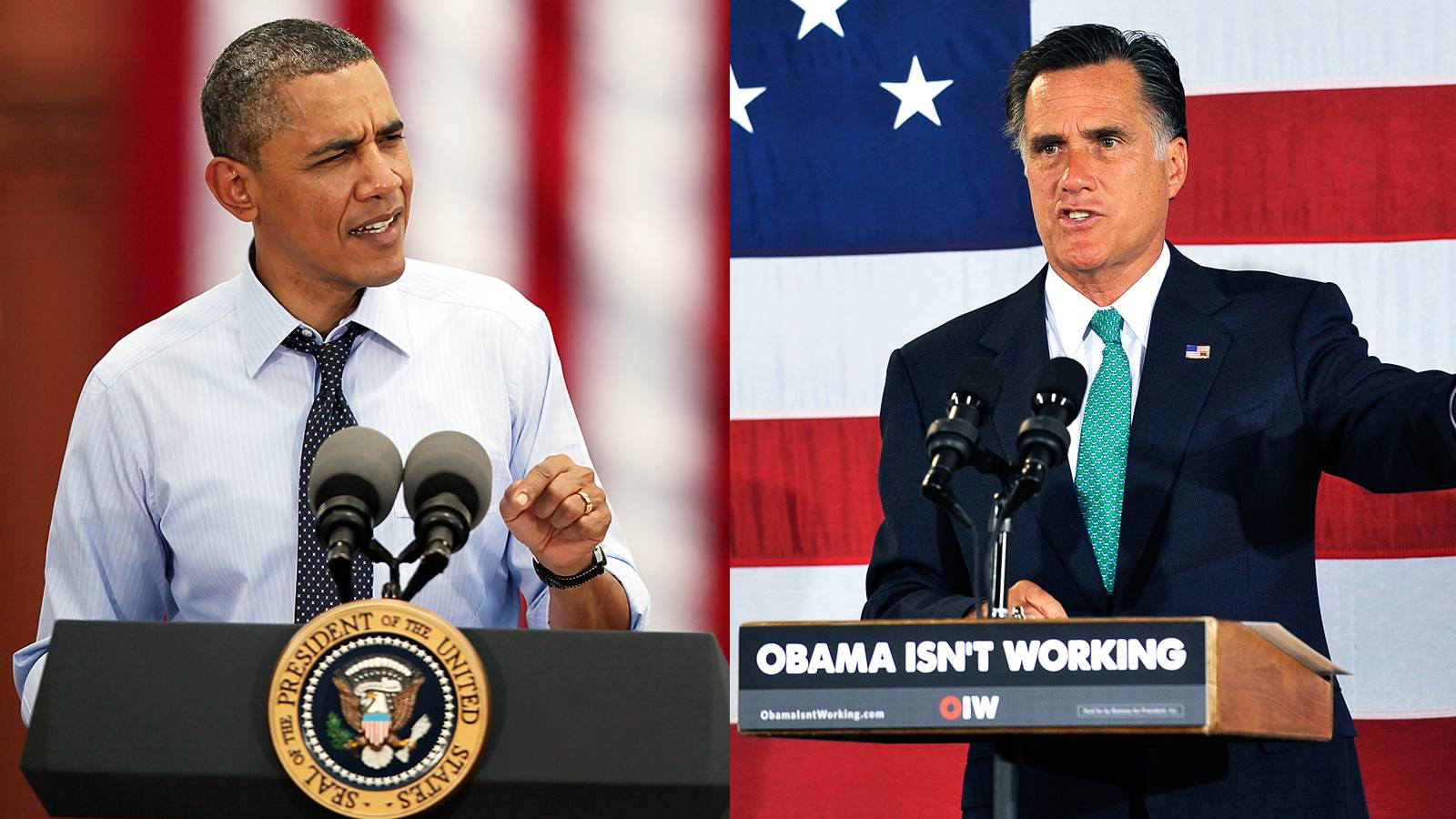 Obama vs. Romney - President Obama and GOP frontrunner Mitt Romney are trying out messages on the campaign trail. Obama is arguing that the change voters sought in 2008 has just begun. Romney says the president is a &quot;nice guy,&quot; but the country can't afford four more years with Obama. -Joyce Jones