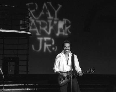 Ray Parker Jr. - In the spring of 1982, guitarist Ray Parker Jr. performed his biggest hit with the group Raydio, &quot;A Woman Need Love (Just Like You Do),&quot; on American Bandstand.&nbsp;&nbsp;(Photo: Michael Ochs Archives/Getty Images)