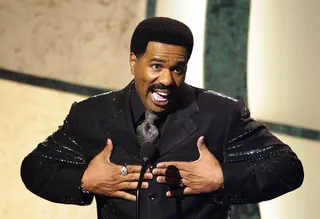 Steve Harvey - The star of the long-running eponymous television show cracks jokes and the crowd up.(Photo: M. Caulfield/WireImage/Getty Images)