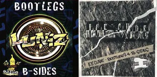 Luniz and Ice Cube: Bootlegs &amp; B-Sides - Ice Cube released Bootlegs and B-Sides in 1994. Although not a true album as much as it was a Priority Records catalog dump of unused Cube material from The Predator and Lethal Injection sessions, the title itself had some redemptive qualities. Three years after its release, Bay Area rap group Luniz released an album of the same title, featuring their popular hit "I Got 5 on It."(Photos from left: C Note Records, Priority Records)