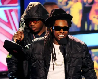 Lil Wayne - The multi-award-winning rapper is the obvious choice to win the Viewers' Choice award considering the big success of his album Tha Carter III.&nbsp; (Photo: Rick Diamond/Getty Images for BET)