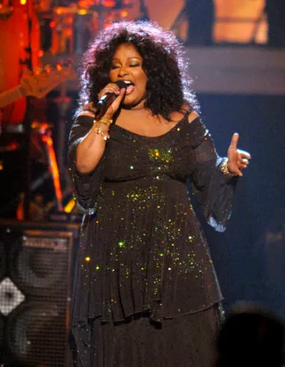 Chaka Khan - The "Tell Me Something Good" singer and BET 2006 Lifetime Achievement honoree performs "I'm Coming Out" in tribute to Diana Ross's Lifetime Achievement Award.&nbsp;(Photo: Michael Caulfield/WireImage for BET Network)