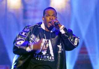 Busta Rhymes - Bussa Bus brings all the energy of a football stadium with him onstage as he performs&nbsp;"I Love My Chick" and the "Touch It (Remix)" with Mary J. Blige. (Photo: M. Caulfield/WireImage.com)