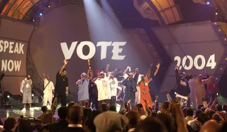 Tribute to 25 Years of Hip Hop - Prominent and pioneering stars in hip hop, including DJ Premier, Public Enemy and Slick Rick, take to the stage to give throw-back peformances of some of music's hottest hits, like "The Message" and "Rapper's Delight."&nbsp;(Photo: M. Caulfield/WireImage.com/Getty Images)