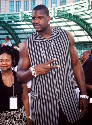 Shaquille O'Neal - Finding clothes to fit must be difficult for the NBA star, who somehow makes it look effortless. (Photo: Scott Harrison/Getty Images)