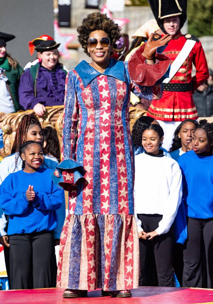 PHILADELPHIA, PENNSYLVANIA - NOVEMBER 28: Singer-songwriter Macy Gray performs during the 100th 6abc Dunkin' Donuts Thanksgiving Day Parade on November 28, 2019 in Philadelphia, Pennsylvania. (Photo by Gilbert Carrasquillo/Getty Images)