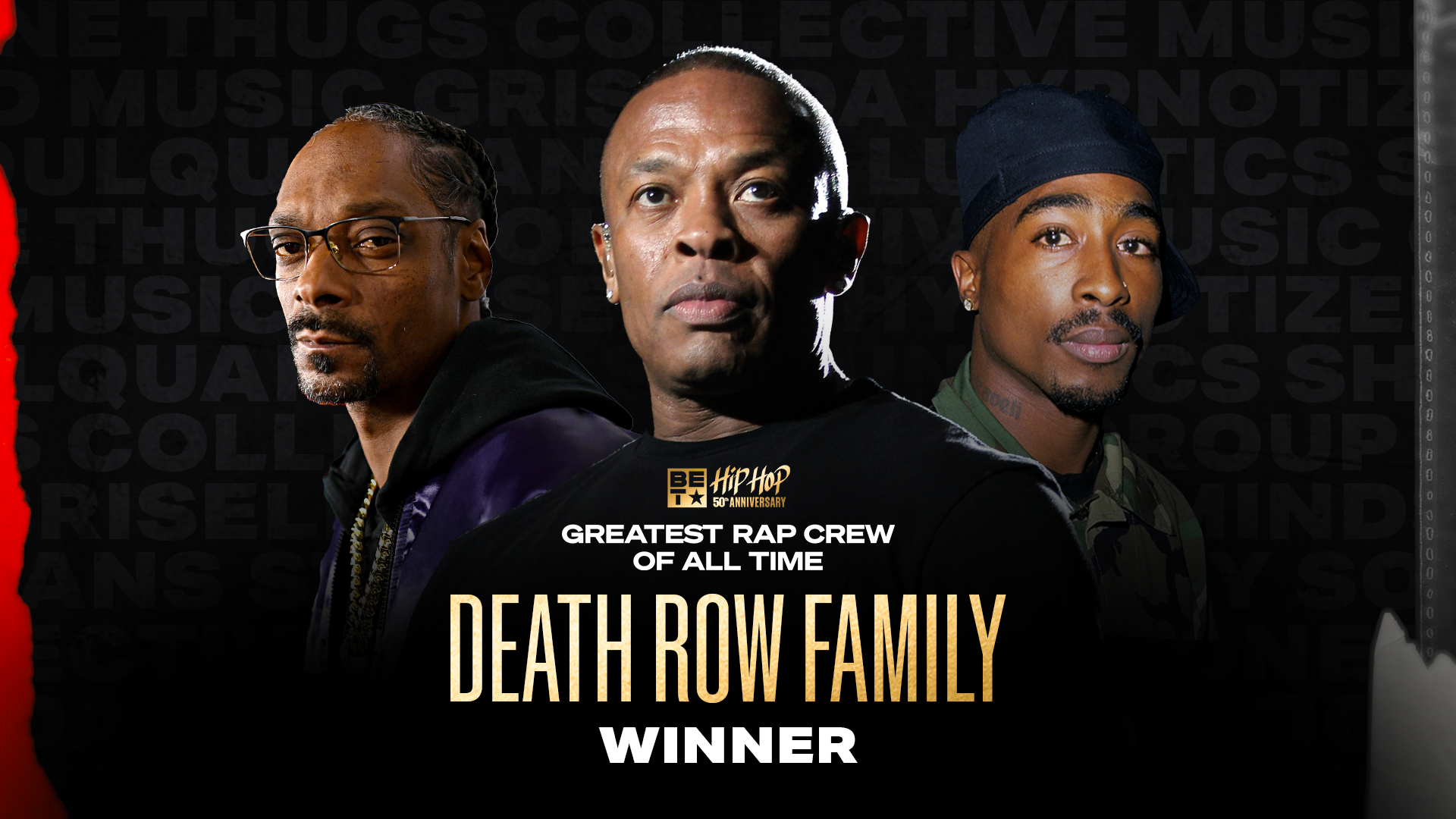 Death Row Family Wins the Greatest Rap Crew of All Time Tournament