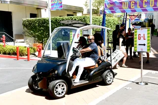 Picture Me Rolling - Epic Records Chairman and CEO&nbsp;L.A. Reid rode around and showed love to his stack roster.(Photo: Jeff Kravitz/FilmMagic for Epic Records)