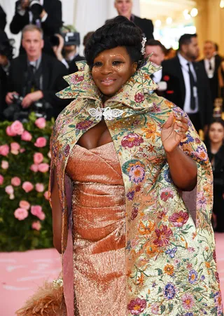 Bevy Smith in custom Kimberly Goldson - (Photo: Dimitrios Kambouris/Getty Images for The Met Museum/Vogue)&nbsp;