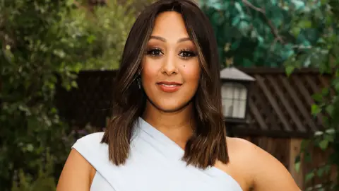 UNIVERSAL CITY, CALIFORNIA - APRIL 21: Actress Tamera Mowry-Housley on the set of Hallmark Channel's "Home & Family" at Universal Studios Hollywood on April 21, 2021 in Universal City, California. (Photo by Paul Archuleta/Getty Images)
