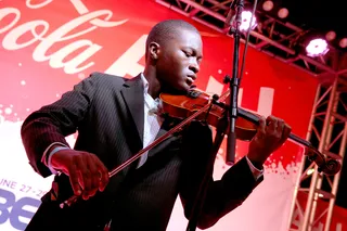 Classical Style - Violinist Emmanuel Houndo made classical music sound like Top 40 hits when he showcased his abilities.(Photo: Rich Polk/BET/Getty Images for BET)