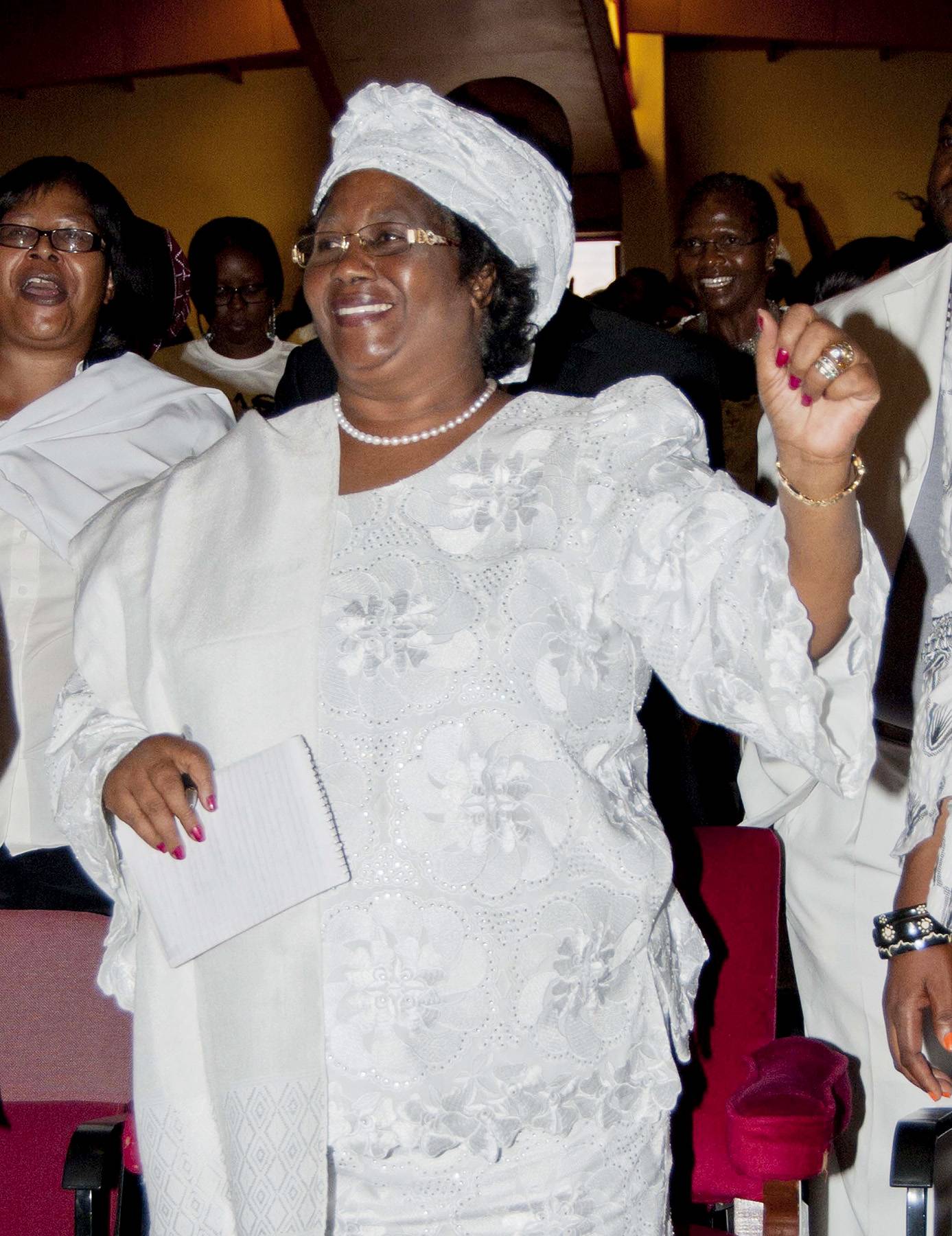 Joyce Banda Named Malawi President - Joyce Banda was sworn in as the new president of Malawi Saturday after it was announced President Bingu wa Mutharika, 78, died Thursday night, April 5, after suffering a heart attack.(Photo: AP Photo/Choko Chikondi)