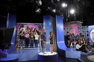 Coming Right Up - Terrence J and Rocsi Diaz at 106 &amp; Park, April 10, 2012. (Photo: John Ricard/BET)