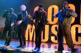 G.O.O.D. Times, June 19, 2012 - Lord have mercy! The biggest night in music didn’t just get bigger, it got that much G.O.O.D.er. That’s right, the coldest music label in the biz has joined the star-packed performance lineup for the BET Awards ’12. Tune in to BET and Centric on July 1 to see which crew members will be a part of what is sure to be a historic night in music.(Photo by Daniel Boczarski/Getty Images for VEVO)