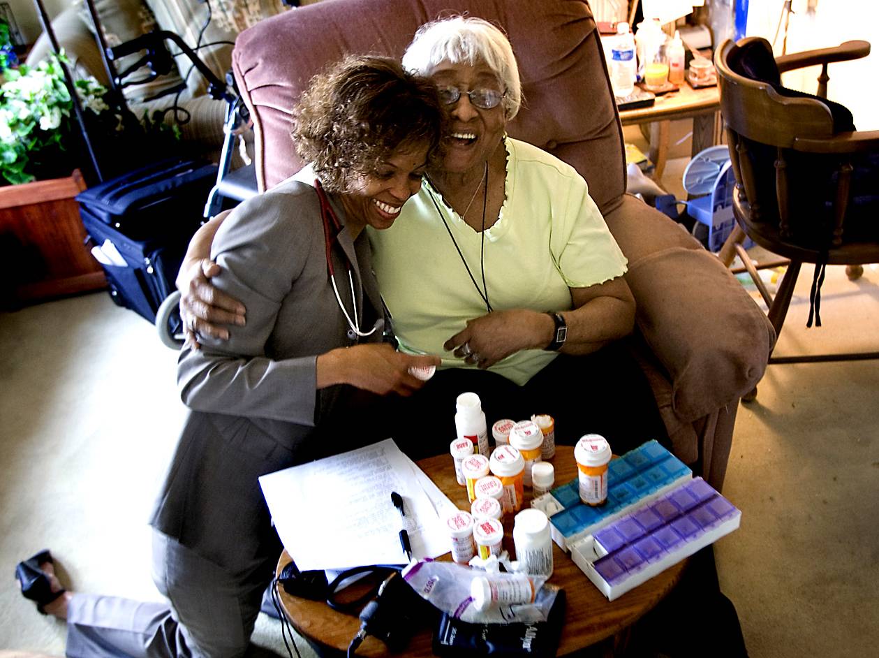 Black and Elderly in America - According to the U.S. Administration on Aging, most elderly Black people have at least one chronic condition.  Hypertension, arthritis, diabetes and all types of heart disease were among the most frequent registered in 2005-2007.(Photo: Raleigh News &amp; Observer/MCT/Landov)&nbsp;