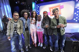 Mindless Behavior and Rocsi - Mindless Behavior and Rocsi Diaz at 106 &amp; Park, April 4, 2012. (photo: John Ricard / BET)