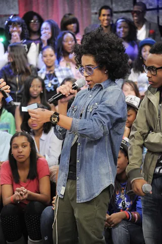 Princeton of Mindless Behavior - Princeton claimed his question was does Princeton love Rocsi at 106 &amp; Park, April 4, 2012. (photo: John Ricard / BET)
